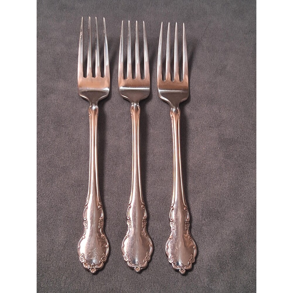 Oneida Cube Tennyson Dinner Forks (3)